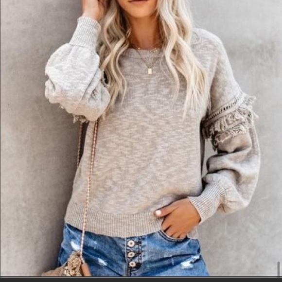 Vici Sweaters - Vici ruffle sweater size small